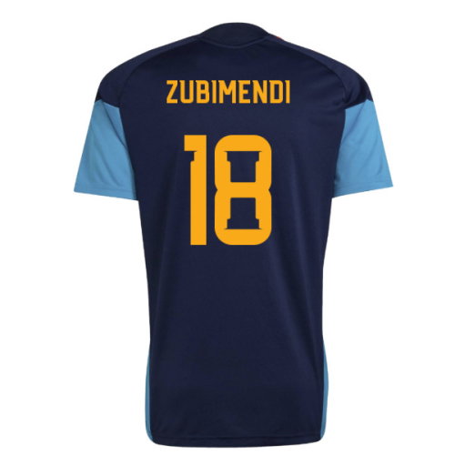 2026-2027 Spain Training Jersey (Night Indigo) (Zubimendi 18)