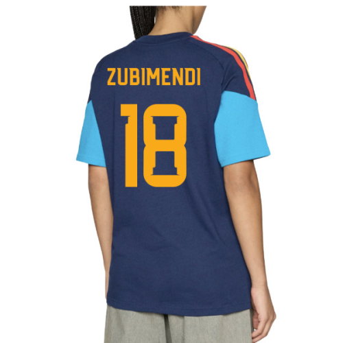 2026-2027 Spain Training Tee (Night Indigo) (Zubimendi 18)