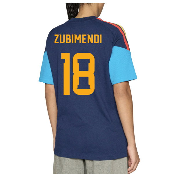 2026-2027 Spain Training Tee (Night Indigo) (Zubimendi 18)