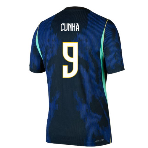 2026-2027 Brazil Match Away Jordan Aero-FIT Authentic Shirt (Cunha 9)