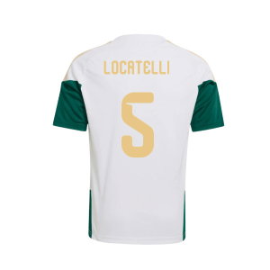 2026-2027 Italy Training Jersey (White) - Kids (Locatelli 5)