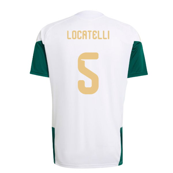 2026-2027 Italy Training Jersey (White) (Locatelli 5)