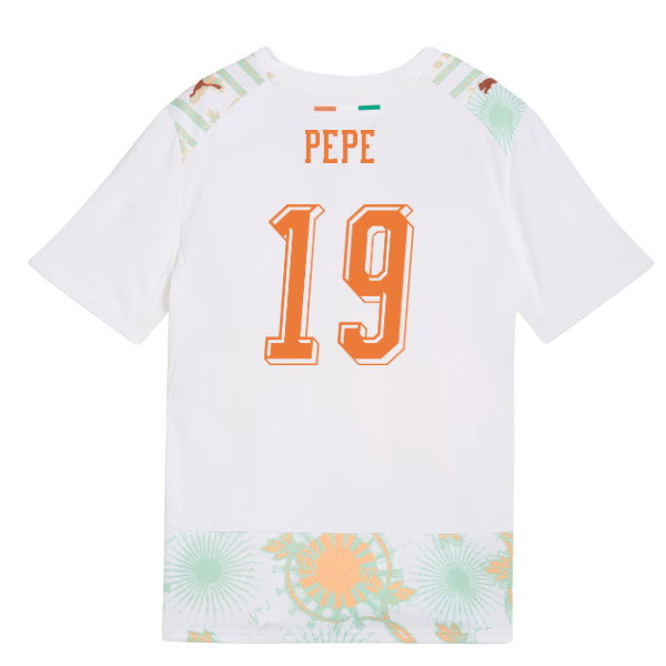 2026-2027 Ivory Coast Away Shirt (Kids) (Pepe 19)