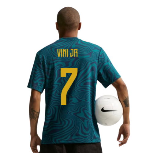 2026-2027 Brazil Primary Dri-Fit Shirt (Geode Teal) (Vini JR 7)