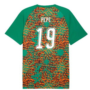2026-2027 Ivory Coast Warm Up Jersey (Sport Green) (Pepe 19)