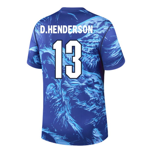 2026-2027 England Home Goalkeeper Shirt (Blue) (D.Henderson 13)