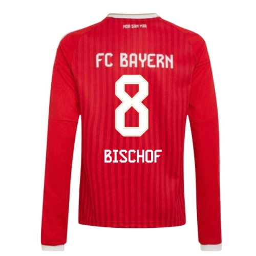 2026-2027 Bayern Munich Long Sleeve Home Shirt (Kids) (Bischof 8)