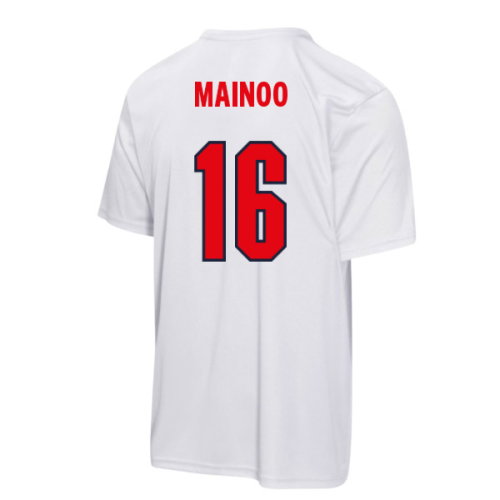 England FIFA World Cup 2026 T-Shirt (White) - Kids (Mainoo 16)
