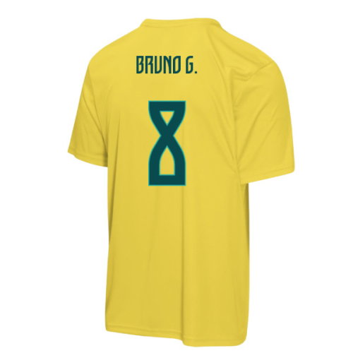 Brazil FIFA World Cup 2026 T-Shirt (Yellow) - Kids (Bruno G. 8)