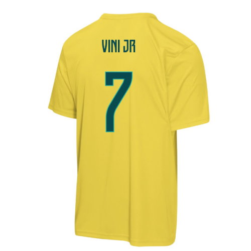 Brazil FIFA World Cup 2026 T-Shirt (Yellow) - Kids (Vini JR 7)