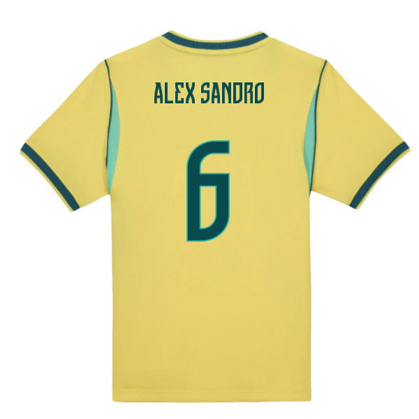 2026-2027 Brazil Home Little Boys Mini Kit (Alex Sandro 6)