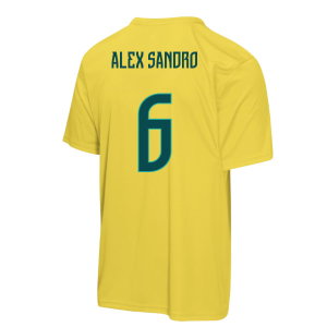 Brazil FIFA World Cup 2026™ T-Shirt (Yellow) - Kids (Alex Sandro 6)