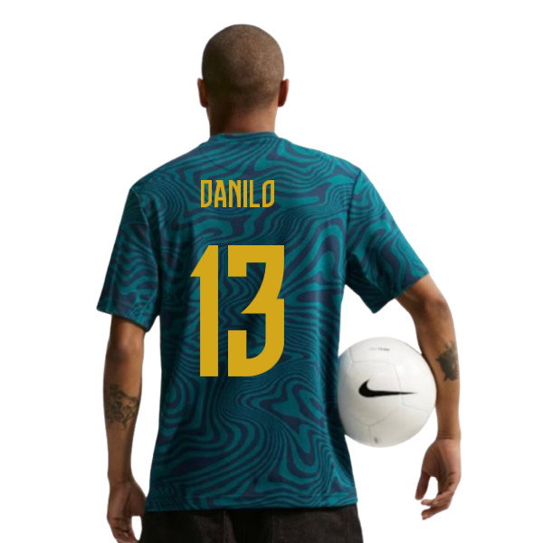 2026-2027 Brazil Primary Dri-Fit Shirt (Geode Teal) (Danilo 13)