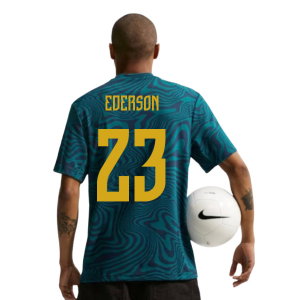 2026-2027 Brazil Primary Dri-Fit Shirt (Geode Teal) (Ederson 23)