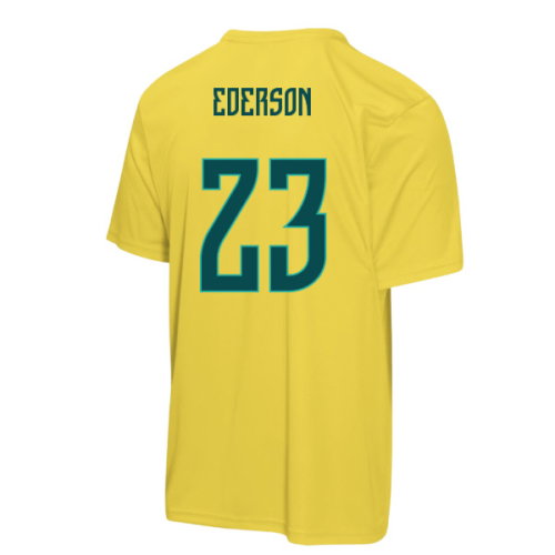 Brazil FIFA World Cup 2026 T-Shirt (Yellow) - Kids (Ederson 23)