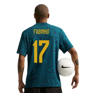 2026-2027 Brazil Primary Dri-Fit Shirt (Geode Teal) (Fabinho 17)