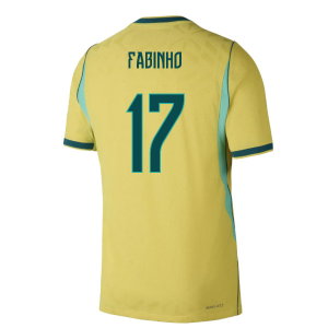 2026-2027 Brazil Authentic Aero-Fit Match Home Shirt (Fabinho 17)
