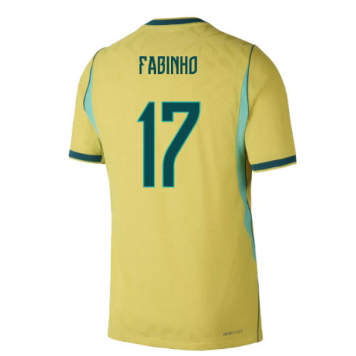 2026-2027 Brazil Authentic Aero-Fit Match Home Shirt (Fabinho 17)
