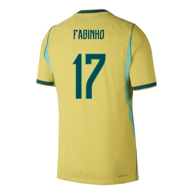 2026-2027 Brazil Authentic Aero-Fit Match Home Shirt (Fabinho 17)