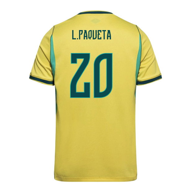 2026-2027 Brazil Home Shirt (L.Paqueta 20)