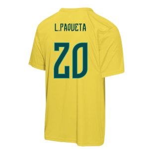 Brazil FIFA World Cup 2026™ T-Shirt (Yellow) - Kids (L.Paqueta 20)