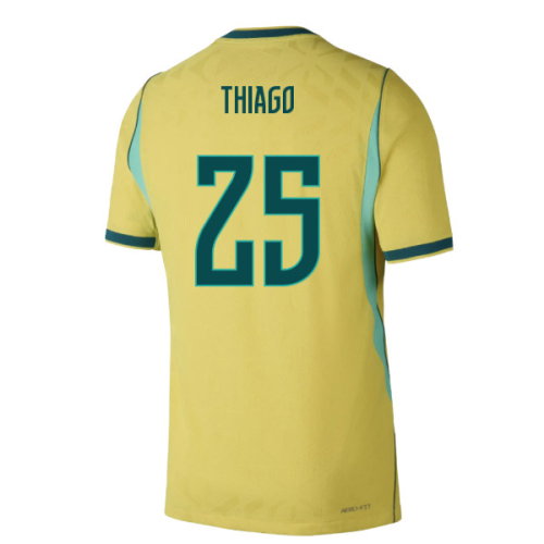 2026-2027 Brazil Authentic Aero-Fit Match Home Shirt (Thiago 25)