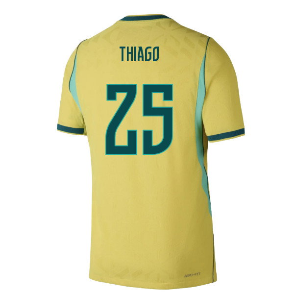 2026-2027 Brazil Authentic Aero-Fit Match Home Shirt (Thiago 25)