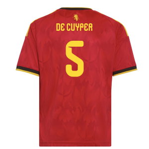 2026-2027 Belgium Home Shirt (Kids) (De Cuyper 5)