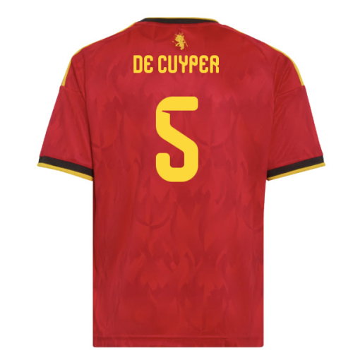 2026-2027 Belgium Home Shirt (Kids) (De Cuyper 5)