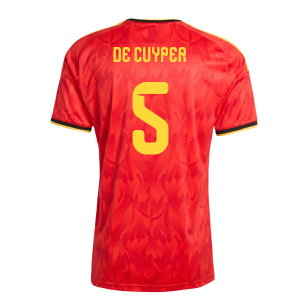 2026-2027 Belgium Home Shirt (De Cuyper 5)