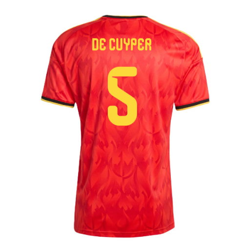 2026-2027 Belgium Home Shirt (De Cuyper 5)