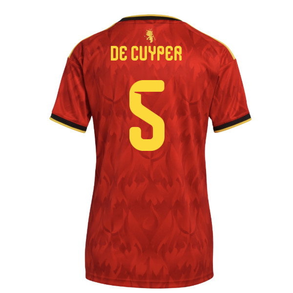 2026-2027 Belgium Home Shirt (Womens) (De Cuyper 5)