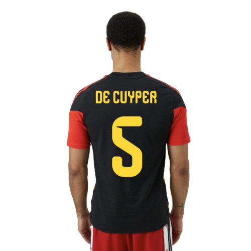 2026-2027 Belgium Training Tee (Black) (De Cuyper 5)
