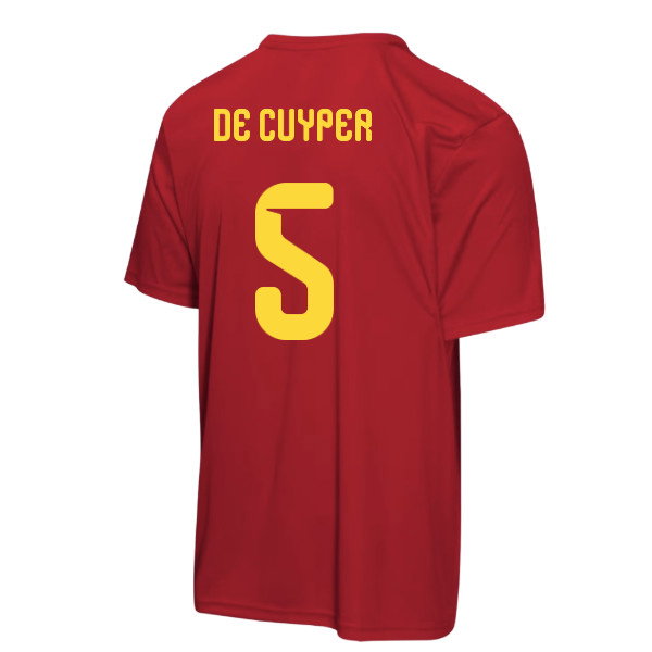 Belgium FIFA World Cup 2026™ T-Shirt (Red) - Kids (De Cuyper 5)