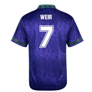 Hibernian 1992 Bukta Away Retro Shirt (Weir 7)