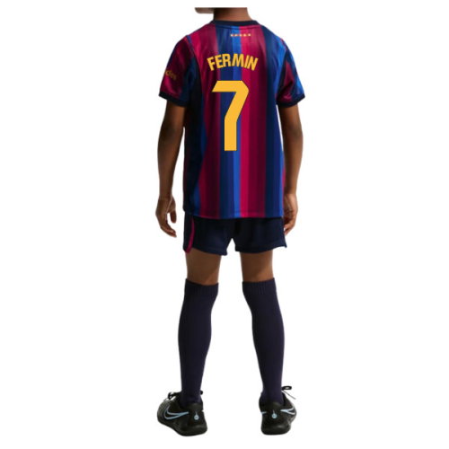 2026-2027 Barcelona Home Little Kids Mini Kit (Fermin 7)