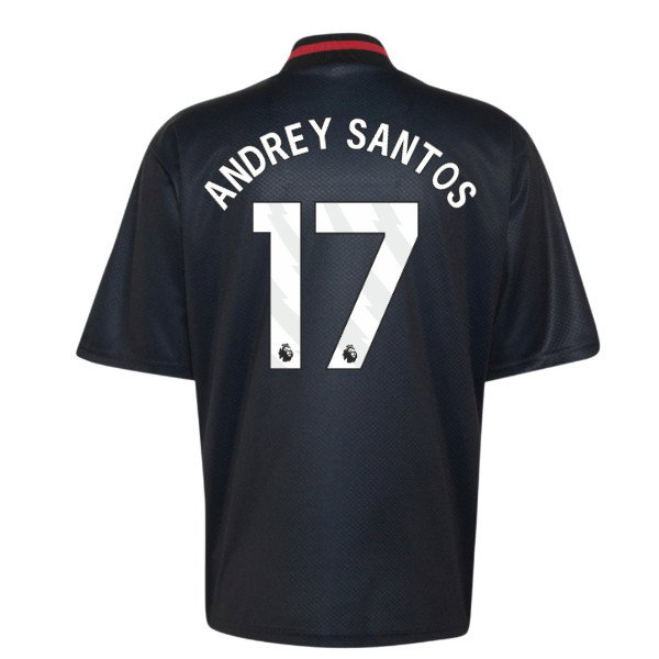 2026-2027 Man Utd Street Jersey (Black) (Andrey Santos 17)