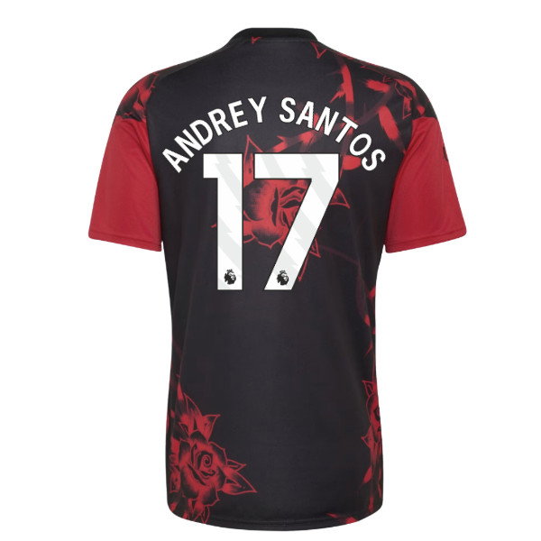 2026-2027 Man Utd Home Pre-Match Shirt (Red) (Andrey Santos 17)