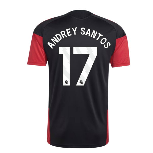 2026-2027 Man Utd Training Jersey (Black) (Andrey Santos 17)