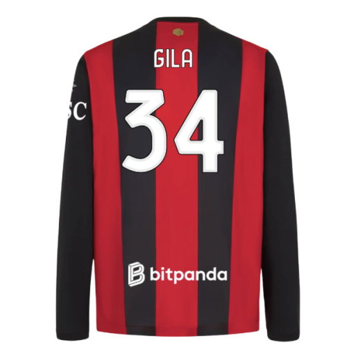 2026-2027 AC Milan Long Sleeve Home Shirt (Gila 34) 2026-2027 AC Milan Long Sleeve Home Shirt (Gila 34)