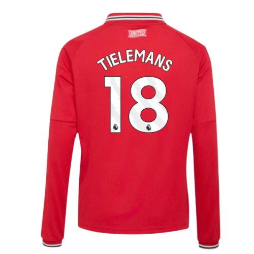 2026-2027 Man Utd Long Sleeve Home Shirt (Kids) (Tielemans 18)