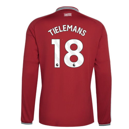 2026-2027 Man Utd Long Sleeve Home Shirt (Tielemans 18)
