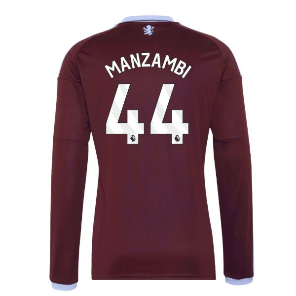 2026-2027 Aston Villa Long Sleeve Home Shirt (Manzambi 44)