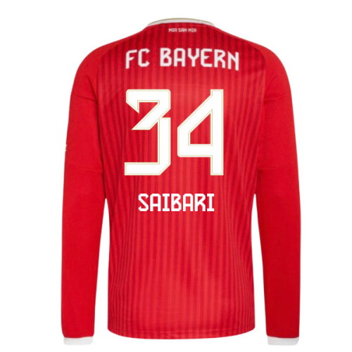 2026-2027 Bayern Munich Long Sleeve Home Shirt (Saibari 34)