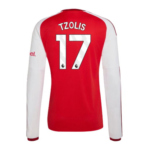 2026-2027 Arsenal Long Sleeve Home Shirt (Tzolis 17)