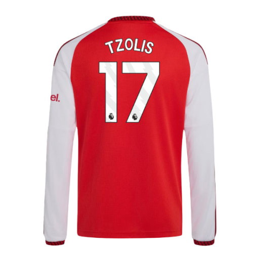 2026-2027 Arsenal Home Long Sleeve Shirt (Kids) (Tzolis 17)