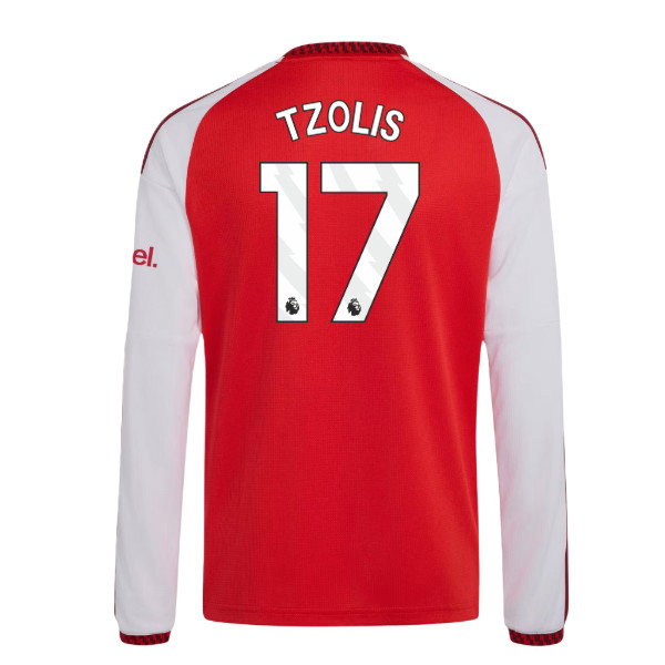 2026-2027 Arsenal Home Long Sleeve Shirt (Kids) (Tzolis 17)