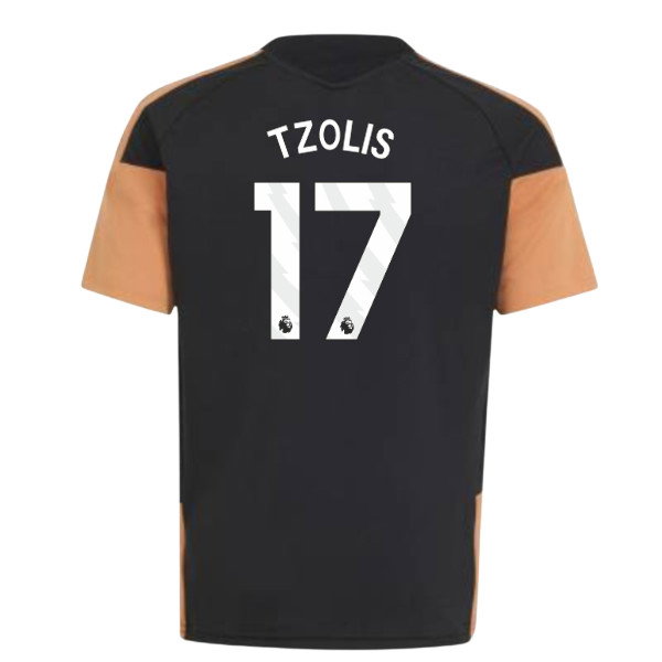 2026-2027 Arsenal Training Jersey (Black) - Kids (Tzolis 17)