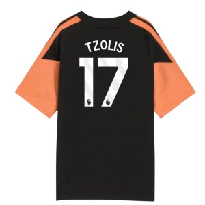 2026-2027 Arsenal Training Tee (Black) - Kids (Tzolis 17)