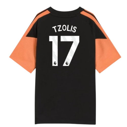 2026-2027 Arsenal Training Tee (Black) - Kids (Tzolis 17)